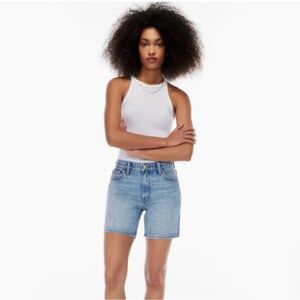Aritzia Denim forum city slim shorts